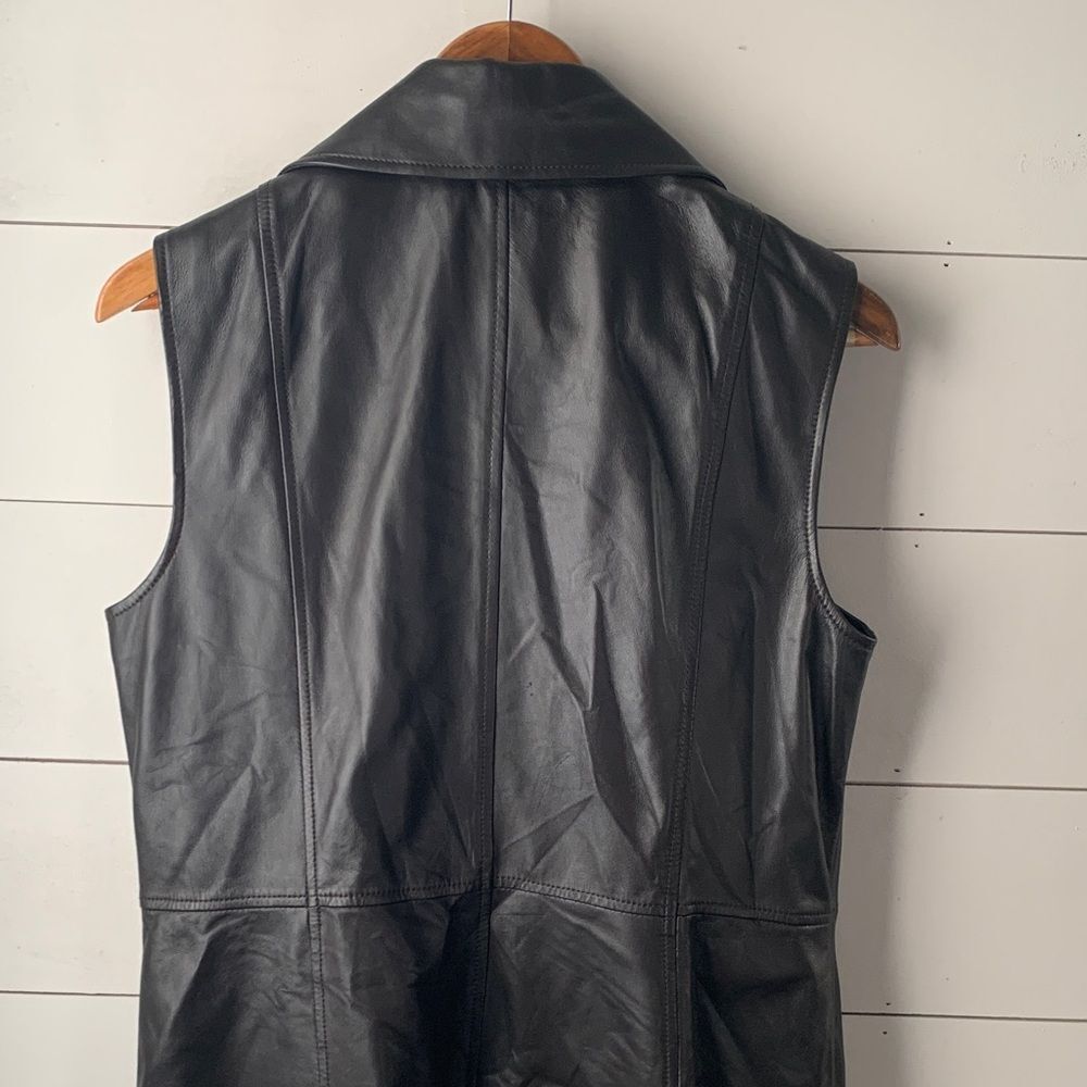 Worth New York dark chocolate brown Leather Moto Vest – Size 10 (NWOT) - Picture 8 of 10